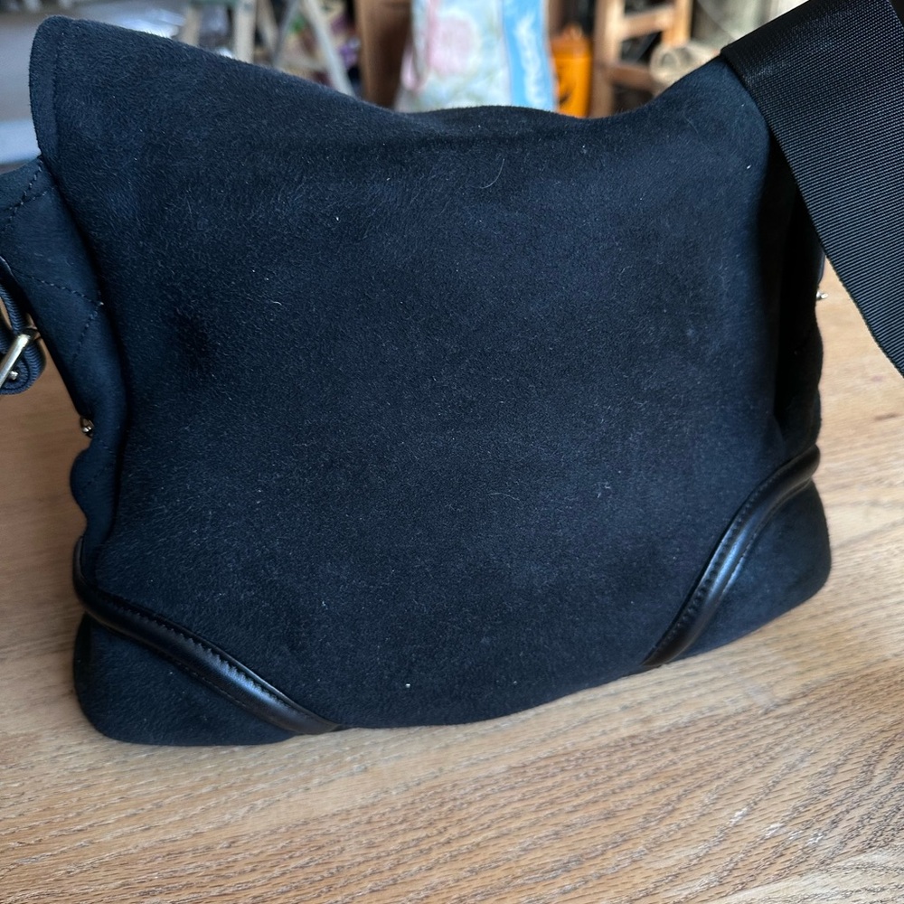 Chanel Crossbody suede and lambskin black in color. - Picture 9 of 16